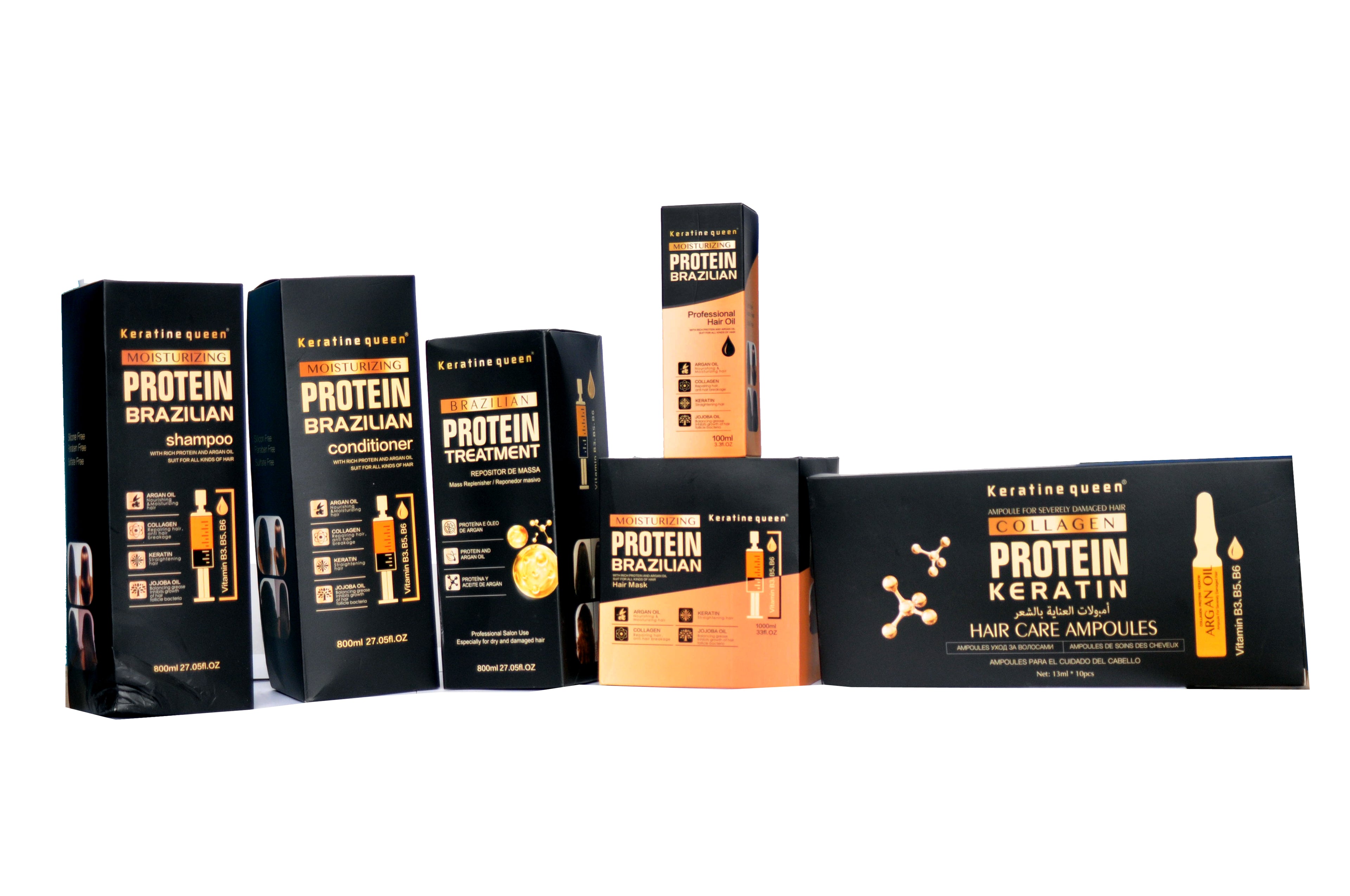 KERATINE QUEEN Moisturizing Protein Brazilian (COMPLETE KIT)(Extra Discount)