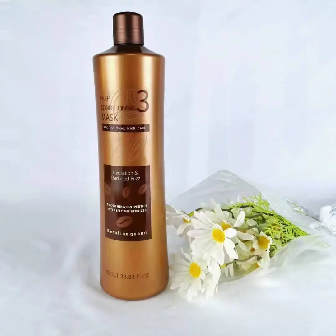 Keratine Queen Professional Hair Salon Treatment 3/Set 1L 33.81 Fl OZ