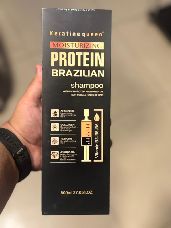 Keratine Queen Brazilian Protein Hair Straightening Shampoo 800ml