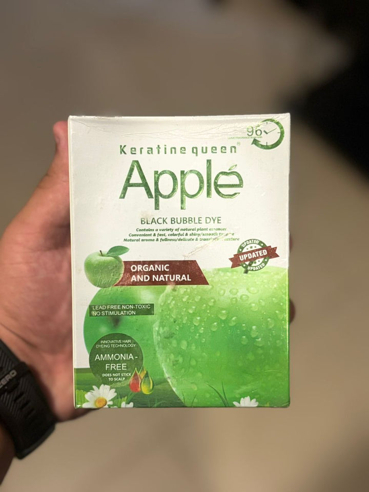 KERATINE QUEEN Apple Bubble Dye Black organic and natural 25ml*10